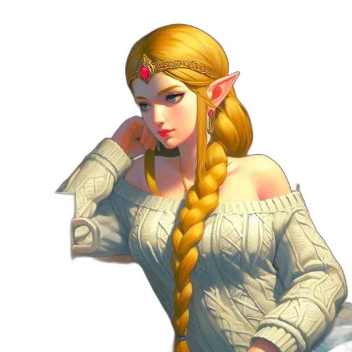 staff, dress, crown, face transparent PNG cut-out