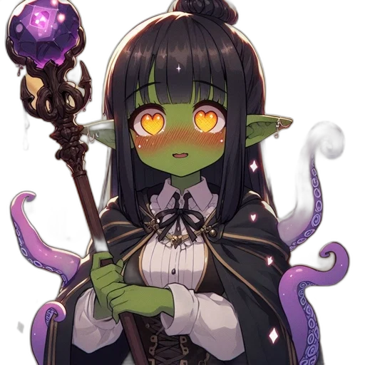 staff, dragon, creature, weapon transparent PNG cut-out