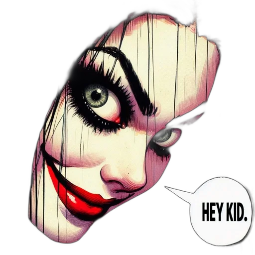 comic book art, cartoon, photorealistic, 3d render transparent PNG cut-out