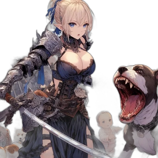 weapon, sword, dragon, staff transparent PNG cut-out