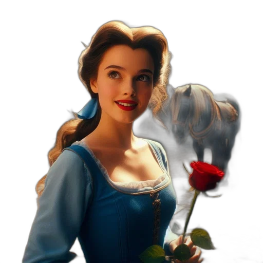 dress, face, crown, flower transparent PNG cut-out