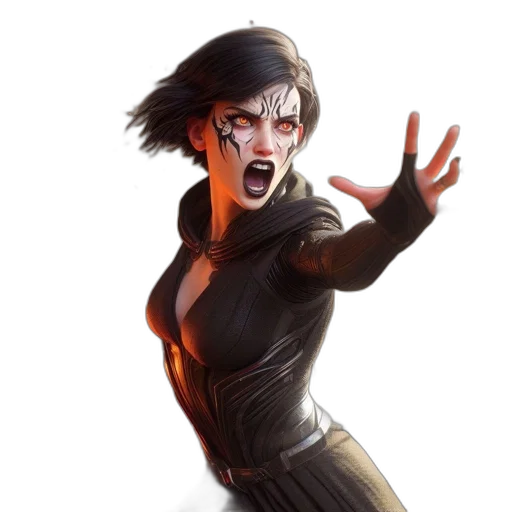 jacket, face, concept art, comic book art transparent PNG cut-out
