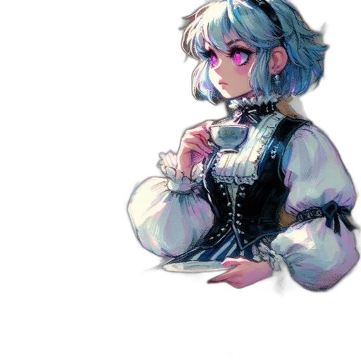 dress, staff, robot, face transparent PNG cut-out