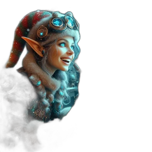 face, mask, staff, fantasy art transparent PNG cut-out