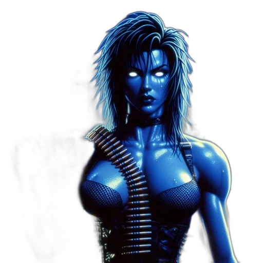 cyberpunk, concept art, comic book art, fantasy art transparent PNG cut-out