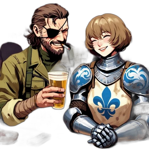 jacket, robot, concept art, pixel art transparent PNG cut-out