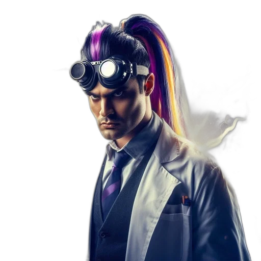 staff, mask, hat, robot transparent PNG cut-out