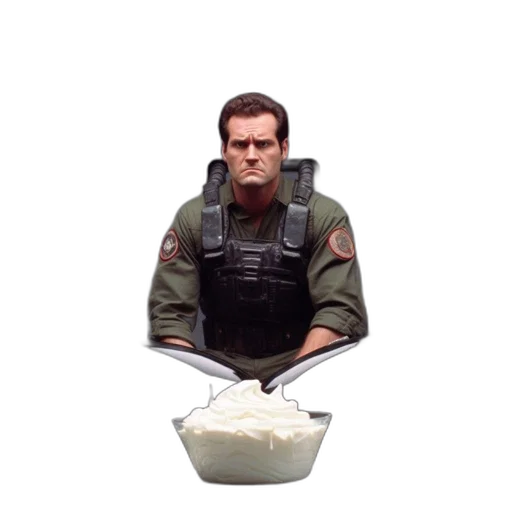 food, jacket, weapon, face transparent PNG cut-out