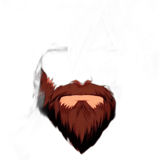 hair, face, mask, creature transparent PNG cut-out