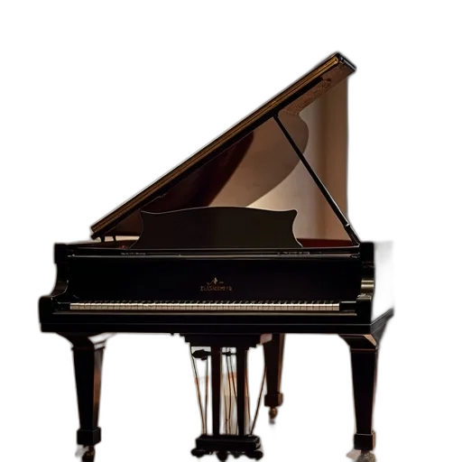 furniture, photorealistic, 3d render, piano transparent PNG cut-out