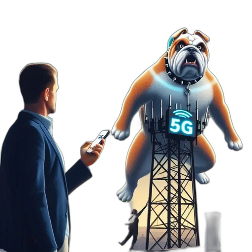 concept art, man, smartphone, gazes transparent PNG cut-out