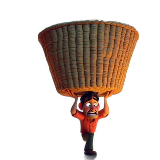 hat, umbrella, staff, mask transparent PNG cut-out