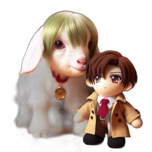 3d render, anime, photorealistic, cartoon transparent PNG cut-out