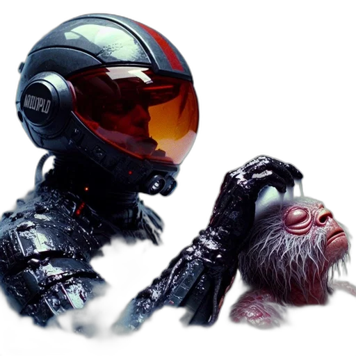 robot, mask, creature, animal transparent PNG cut-out