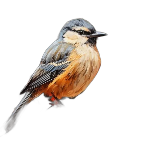animal, photorealistic, watercolor, oil painting transparent PNG cut-out
