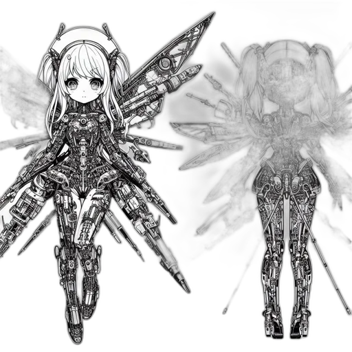 weapon, robot, sword, concept art transparent PNG cut-out