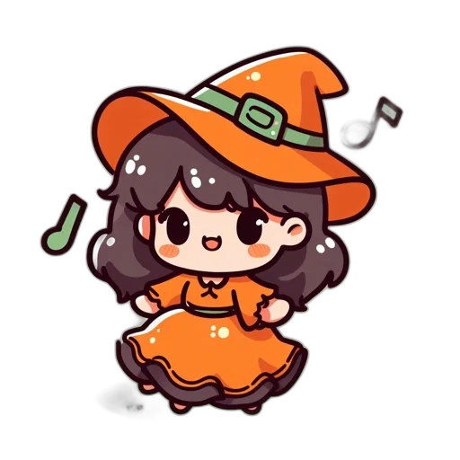 hat, staff, pixel art, cartoon transparent PNG cut-out