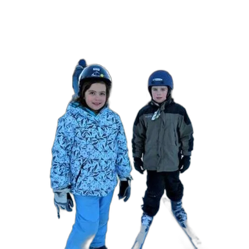 jacket, 3d render, snow, two transparent PNG cut-out