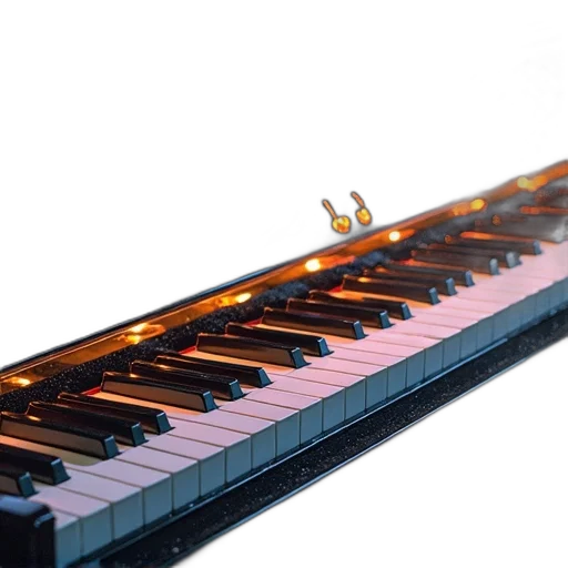 3d render, photorealistic, piano, score transparent PNG cut-out