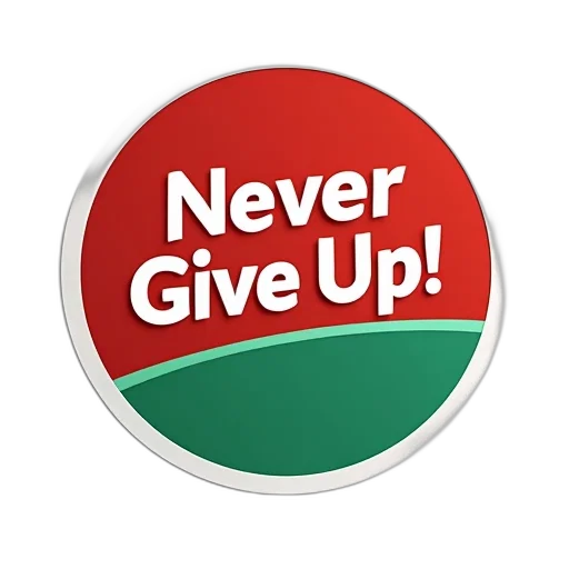 red, green, circular, sticker transparent PNG cut-out