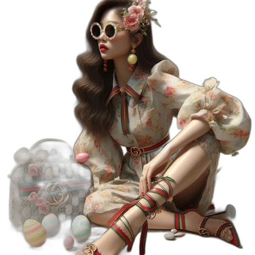 dress, jewelry, fantasy art, concept art transparent PNG cut-out