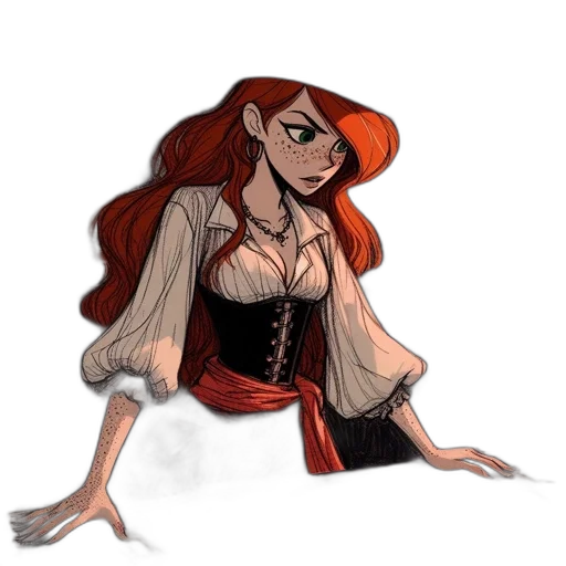 dress, concept art, fantasy art, cartoon transparent PNG cut-out