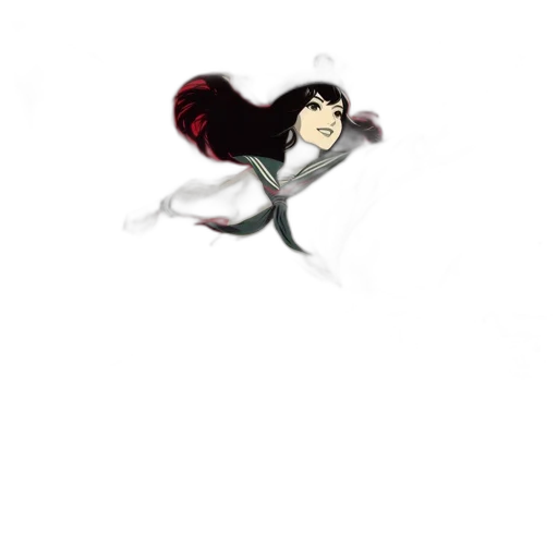 hair, staff, sword, creature transparent PNG cut-out