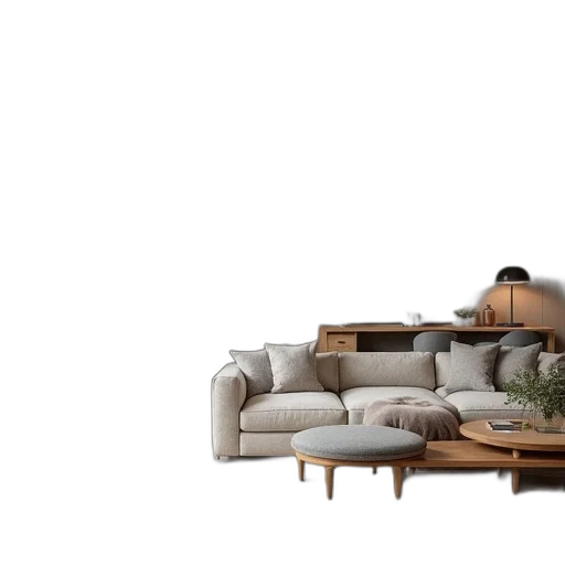 furniture, 3d render, photorealistic, concept art transparent PNG cut-out