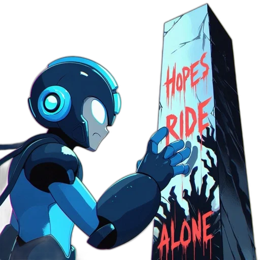 robot, concept art, comic book art, cartoon transparent PNG cut-out