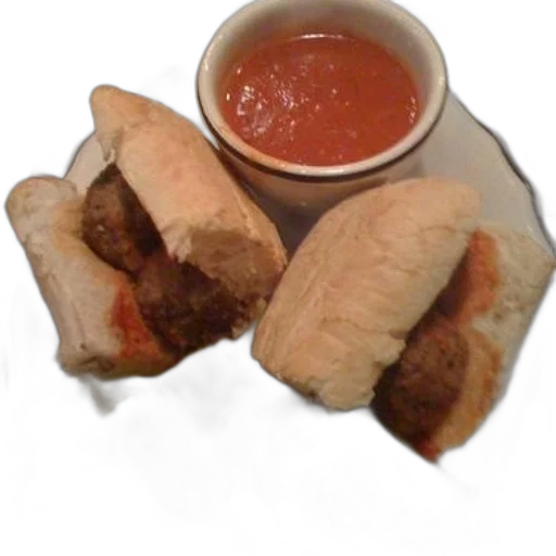 food, photorealistic, plate, meatballs transparent PNG cut-out