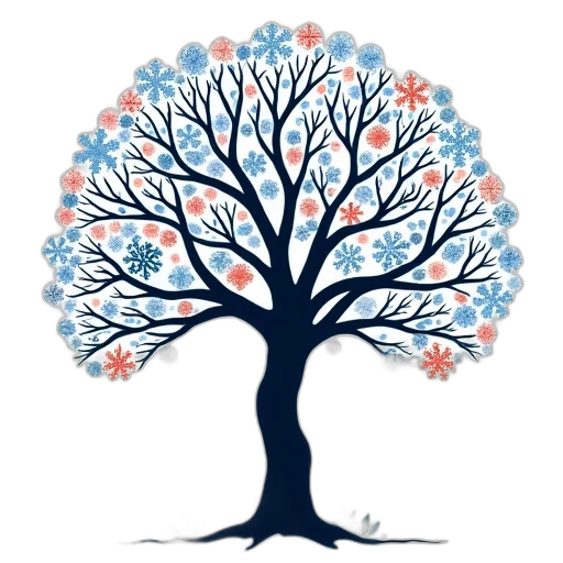 tree, crown, concept art, blue transparent PNG cut-out