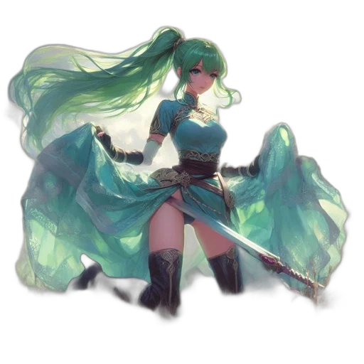 staff, sword, weapon, dress transparent PNG cut-out