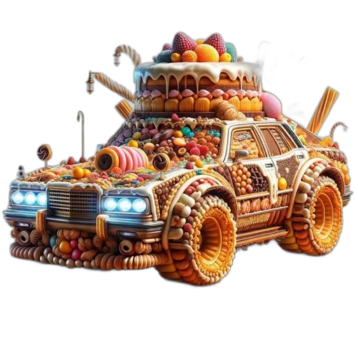 car, food, robot, weapon transparent PNG cut-out