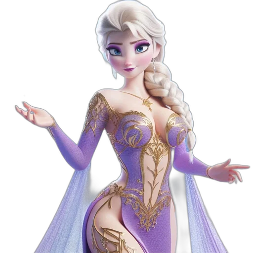 dress, fantasy art, concept art, 3d render transparent PNG cut-out