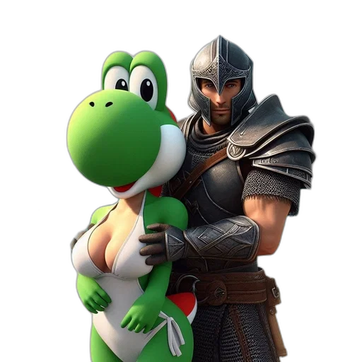 dragon, sword, weapon, 3d render transparent PNG cut-out