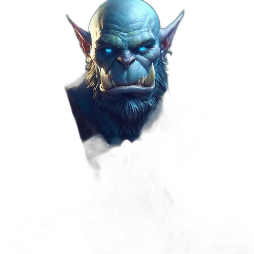 staff, face, mask, creature transparent PNG cut-out