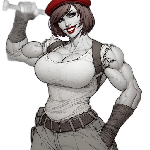 staff, hat, weapon, comic book art transparent PNG cut-out