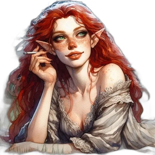 face, fantasy art, concept art, photorealistic transparent PNG cut-out