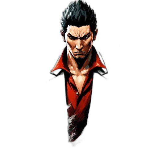 staff, jacket, face, weapon transparent PNG cut-out