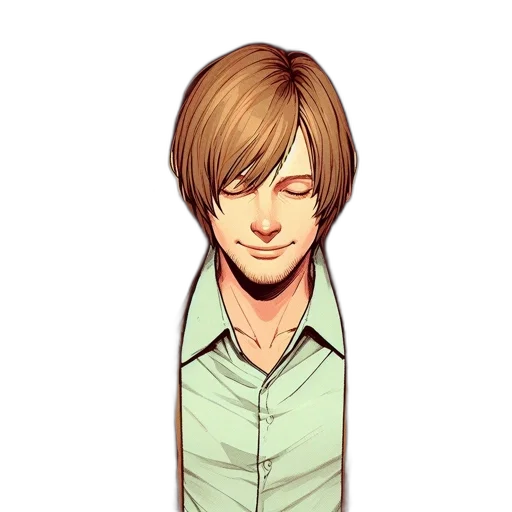 face, staff, hair, pixel art transparent PNG cut-out