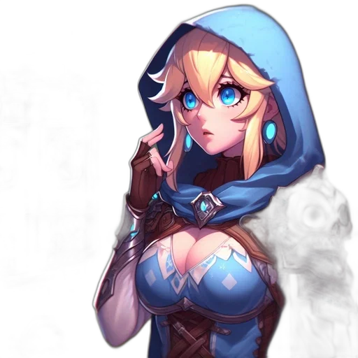 dress, staff, weapon, face transparent PNG cut-out