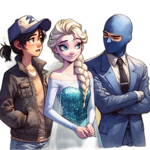 mask, dress, jacket, concept art transparent PNG cut-out