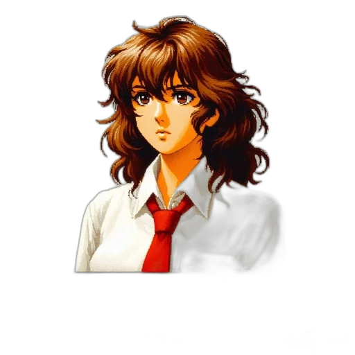 staff, face, hair, jacket transparent PNG cut-out