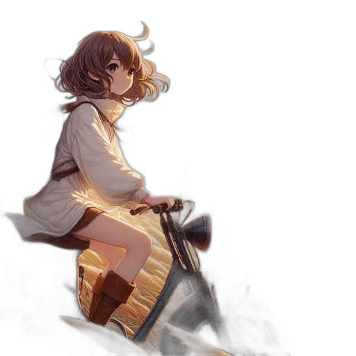 dress, staff, jacket, weapon transparent PNG cut-out