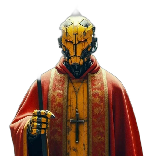 mask, face, staff, robot transparent PNG cut-out