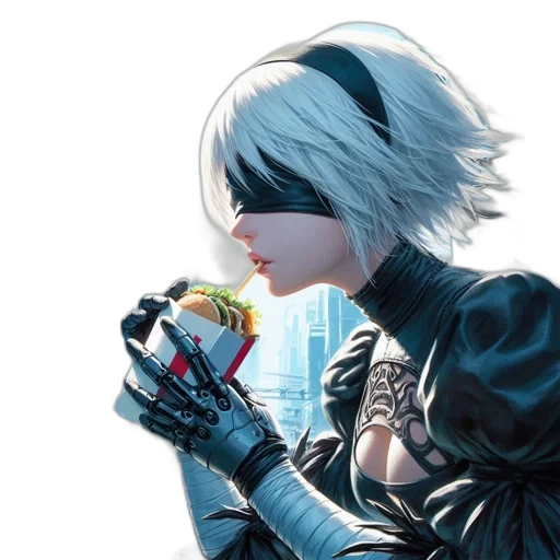 food, robot, jacket, weapon transparent PNG cut-out