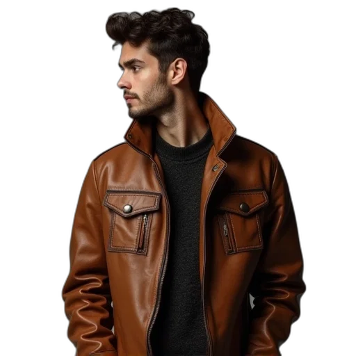 jacket, photorealistic, 3d render, concept art transparent PNG cut-out
