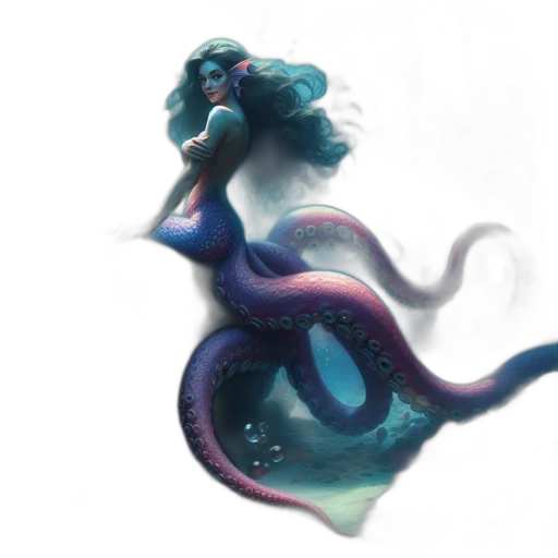 dragon, creature, hair, concept art transparent PNG cut-out