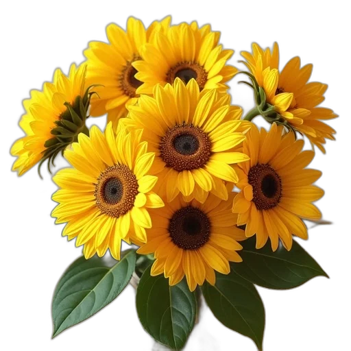 flower, crown, photorealistic, 3d render transparent PNG cut-out