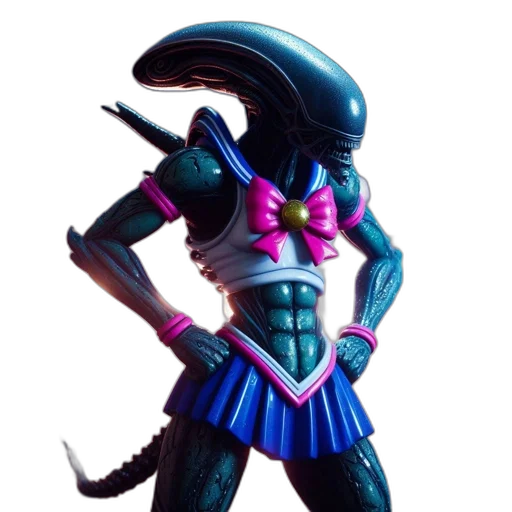 robot, creature, staff, mask transparent PNG cut-out